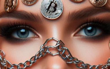 Нікаб на обличчя — стильна прикраса зі страз та ланцюжків