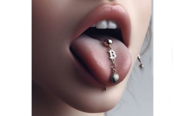 Сережки для пірсингу язика купити за криптовалюту