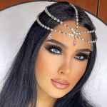Цепочка на голову с камушками Фианит