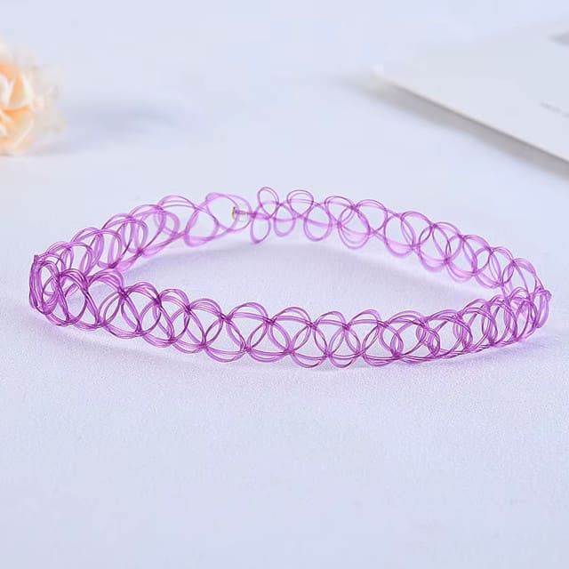 Тату Чокер 💜 ФІОЛЕТОВИЙ