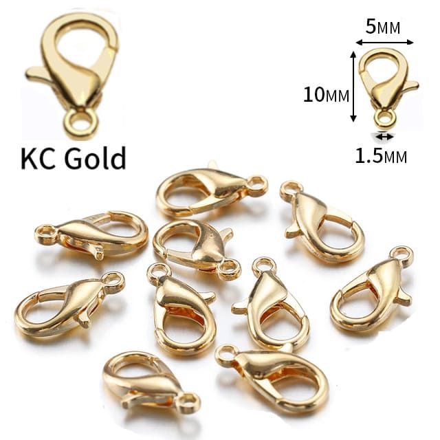 Застібка карабін-лобстер 10х5 мм (KC Gold)