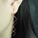 Серьги протяжки Спираль