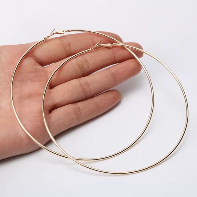 Сережки кільця Золоті 10 см