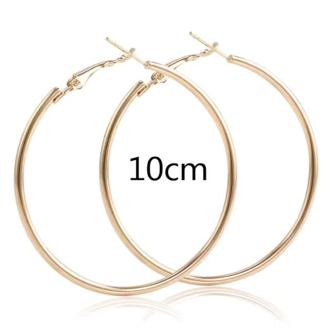 Сережки кільця Золоті 10 см