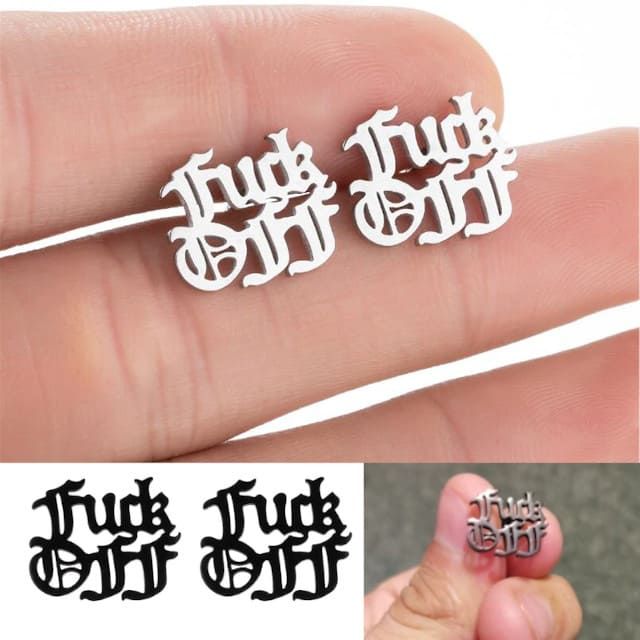 Сережки Fuck Off
