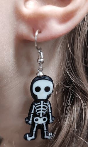 Сережки Скелет
