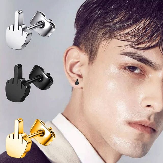 Сережки Середній палець (Fuck you)