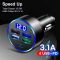 Автомобільна зарядка для телефону type-c + 4 usb + вольтметр