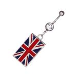Пирсинг пупка флаг Великобритания🇬🇧