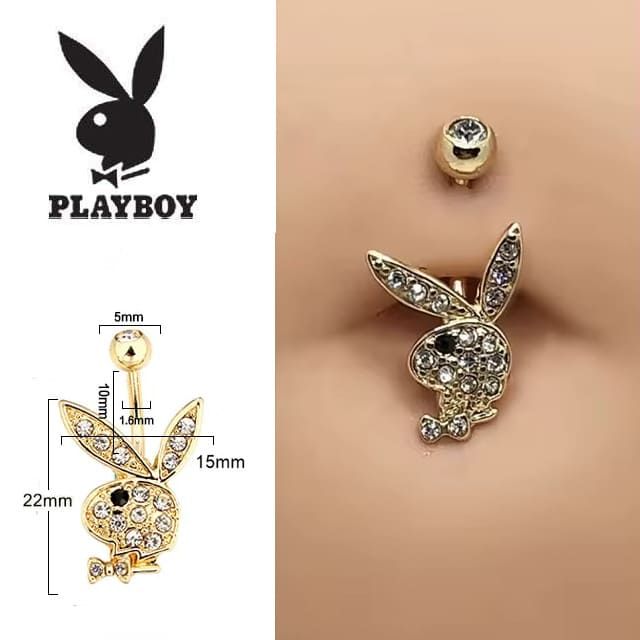 Еротичний пірсинг пупка Кролик Playboy