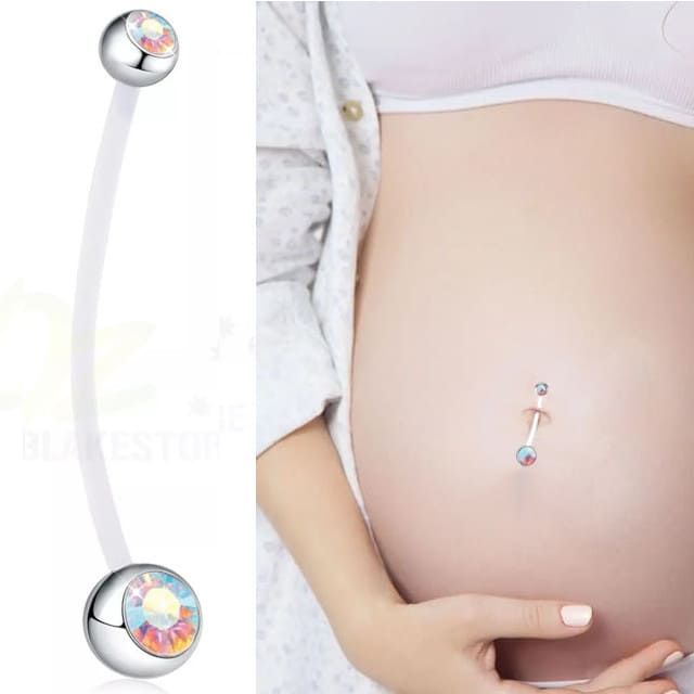 Пірсинг пупка для вагітних🤰