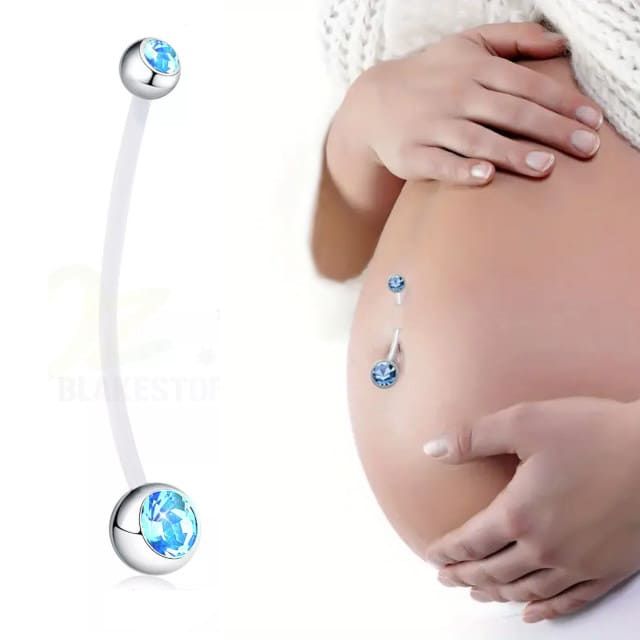 Пірсинг пупка для вагітних🤰