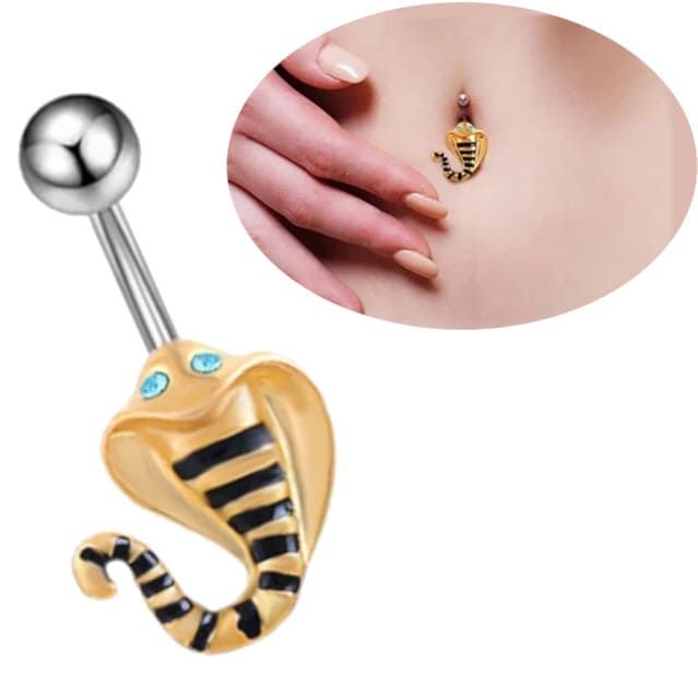 Пірсинг пупка Кобра