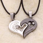Парные подвески для влюбленных I Love You