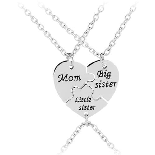 Кулони для трьох Mom Big sister Little sister
