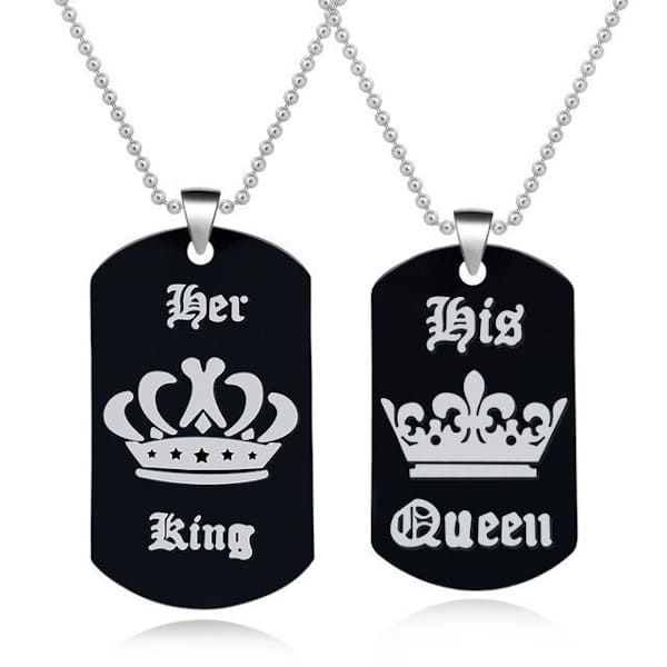 Парні кулони King & Queen