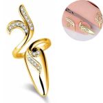 Кольцо для ногтей золотой маникюр
